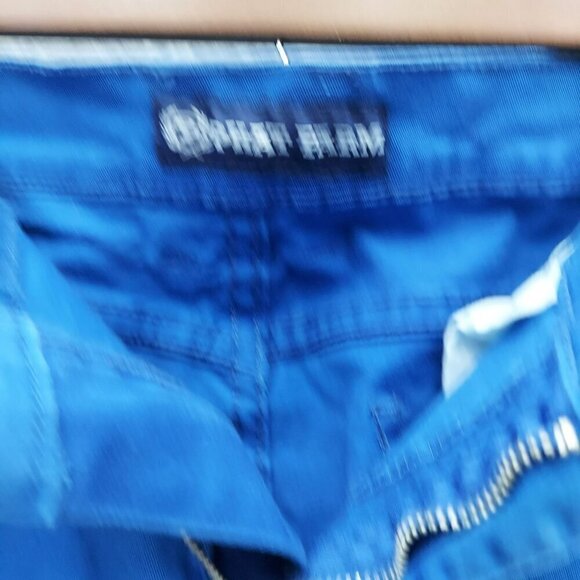 Phat Farm Mens Blue Denim Pants Casual Straight Leg Pockets Button Closure 34x32 - Picture 9 of 11